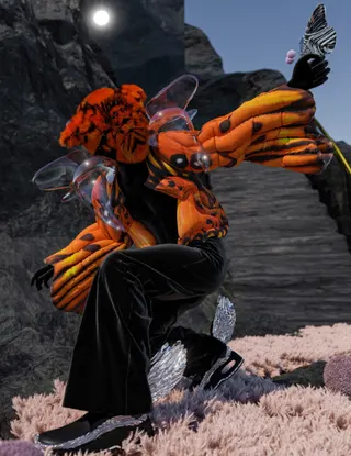 AR digital fashion artist Calvin Justus