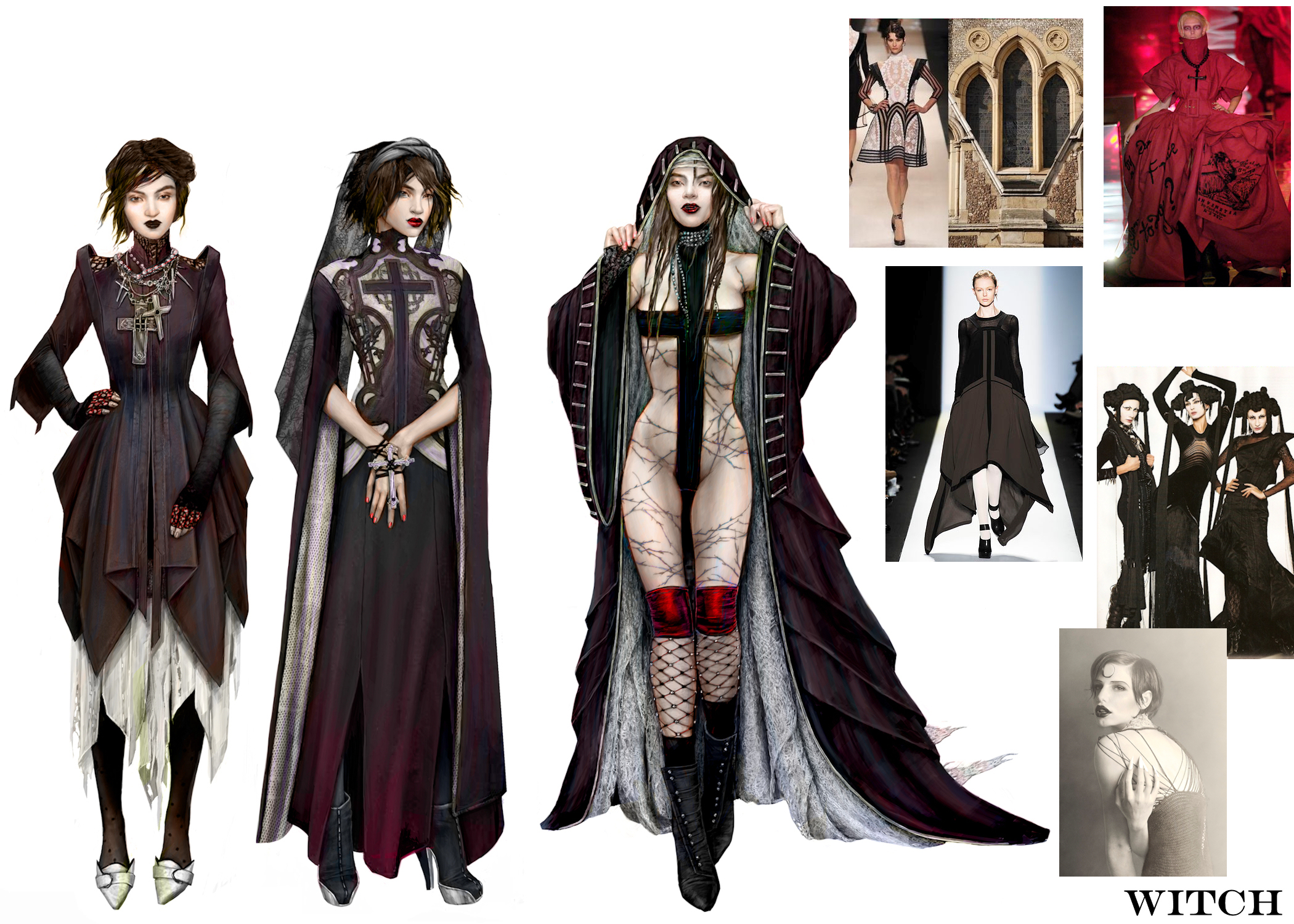 Fashion and gaming concept art