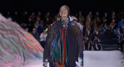 Person walking on a catwalk by Robbie Barrat
