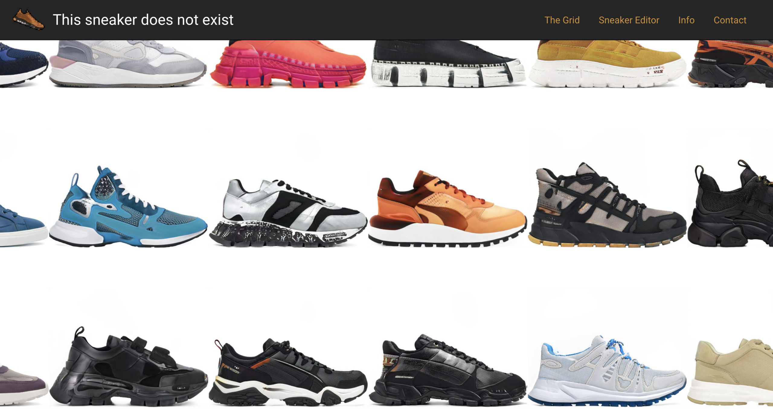 AI grid machine learning GANs shoes sneaker design